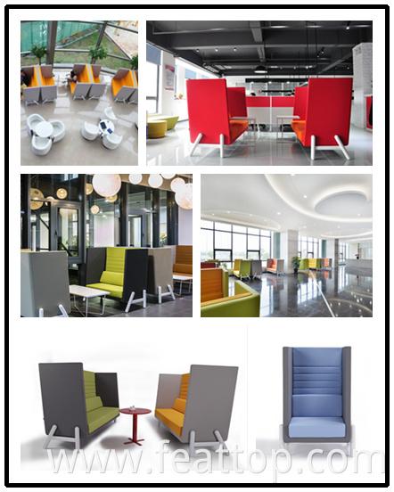 Elegant modern design reception sofa modular waiting room lounge office sofa